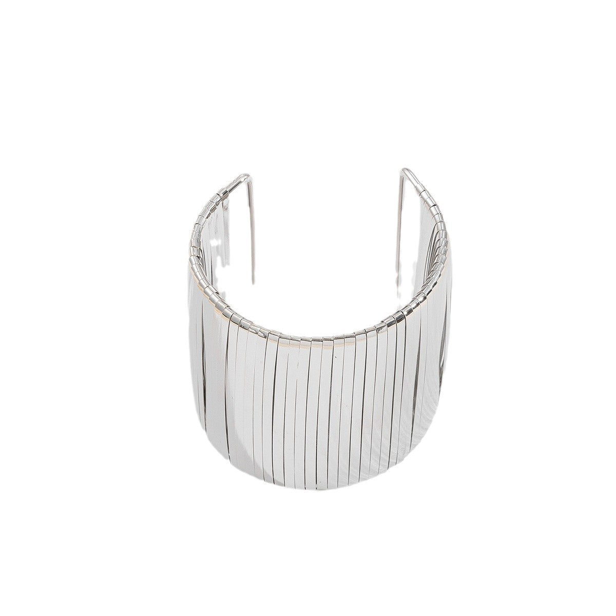Fashion Wide Surface Alloy Bracelet Glossy