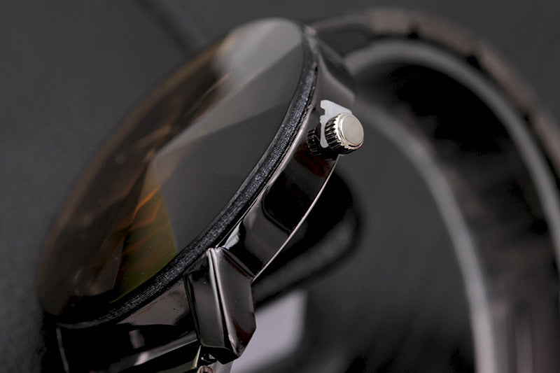 Fashion Gear Kompass Plattenspieler Stahl Uhr Herren Und Damen Paar Uhren