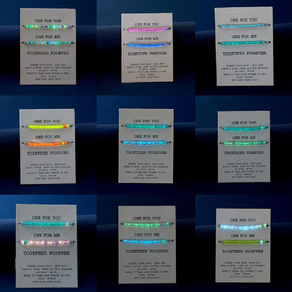 Fashion Personality Color Luminous Beads Bracelet