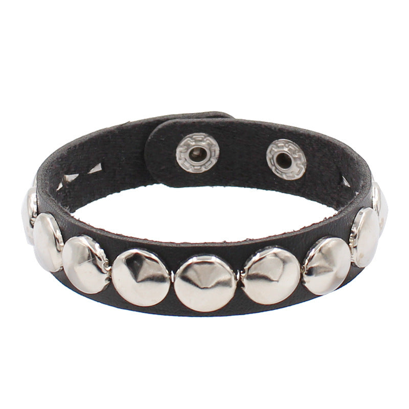 Pulsera de cuero para mujer, tendencias de moda casual