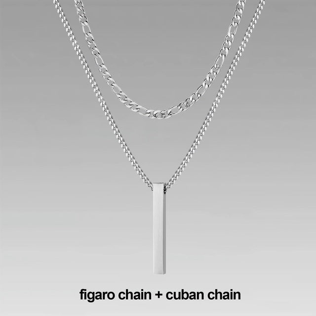 Men's Gift Chain Crystal Necklace