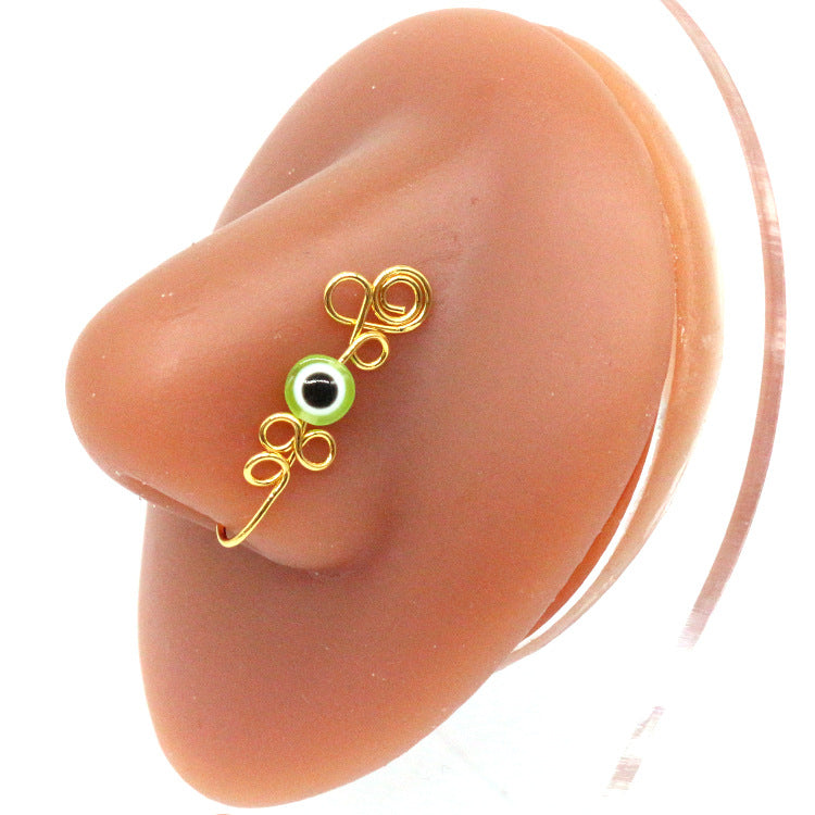 Anillo de nariz y ojos creativo sin perforaciones