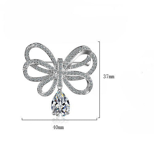 Brosche Silber Koreanische Version Des Herz-Ornaments Mädchen