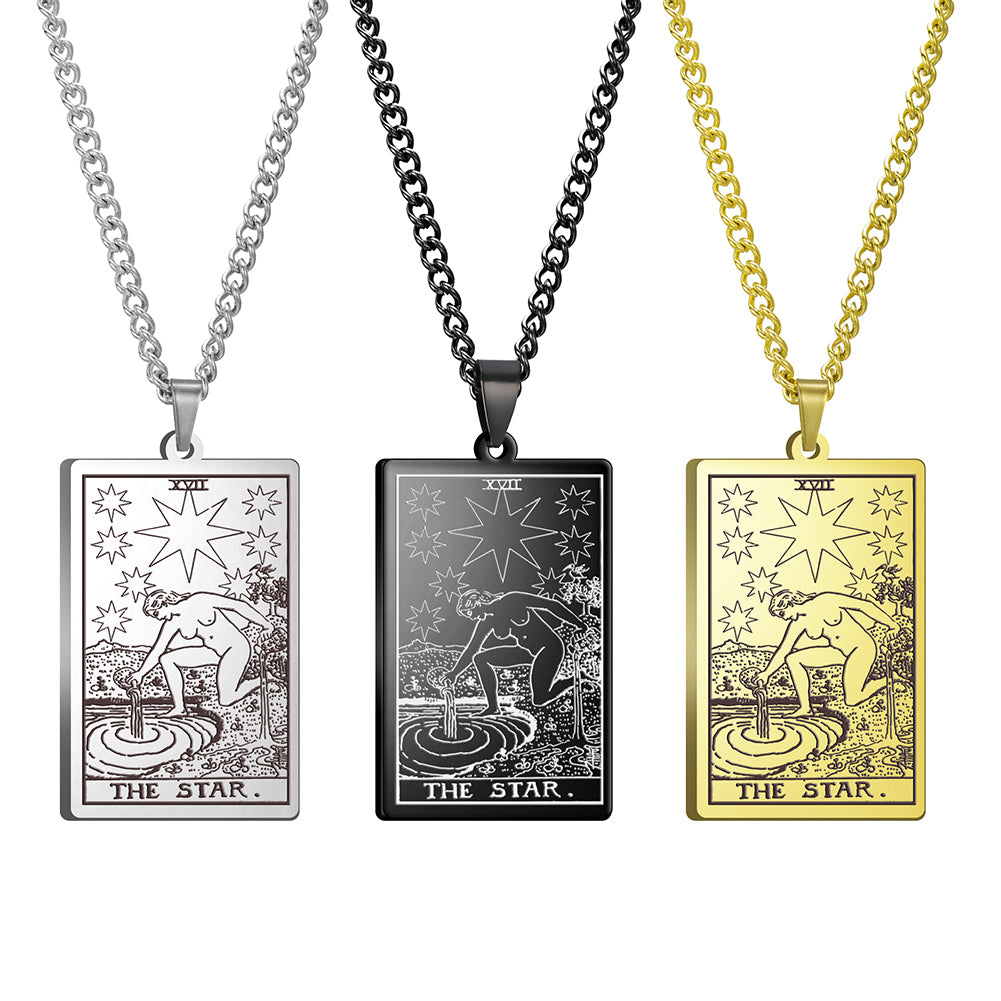 Tarot Hexe Tarot Weihwasser Edelstahlkette