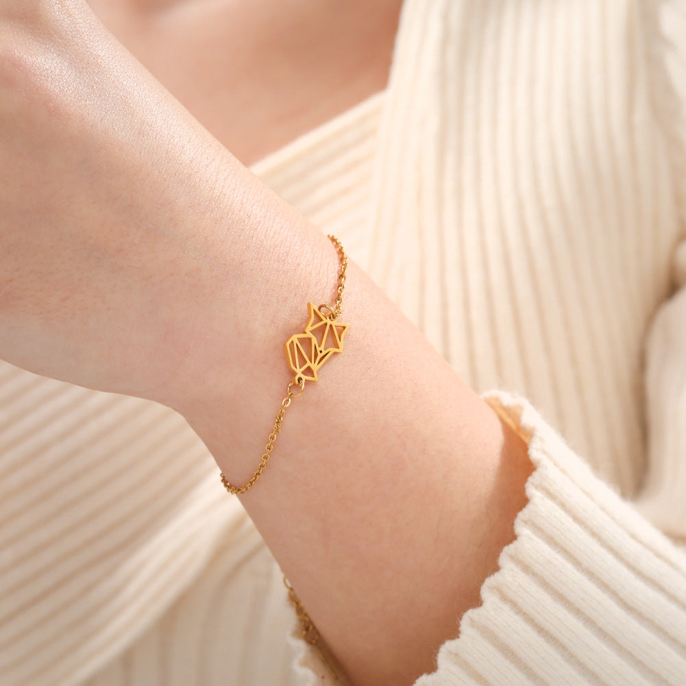 Beliebtes europäisches und amerikanisches hohles Armband aus Edelstahl