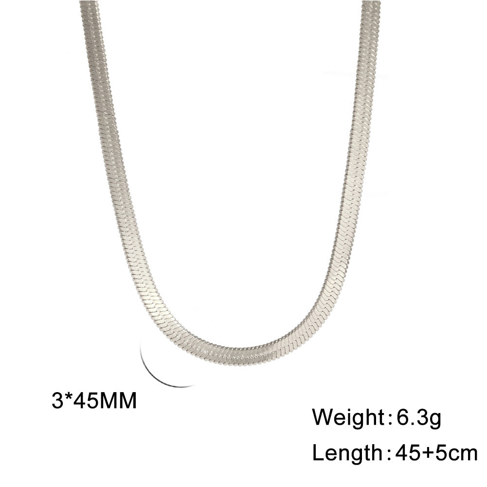Beliebter Schlangenknochen-Edelstahl-Choker