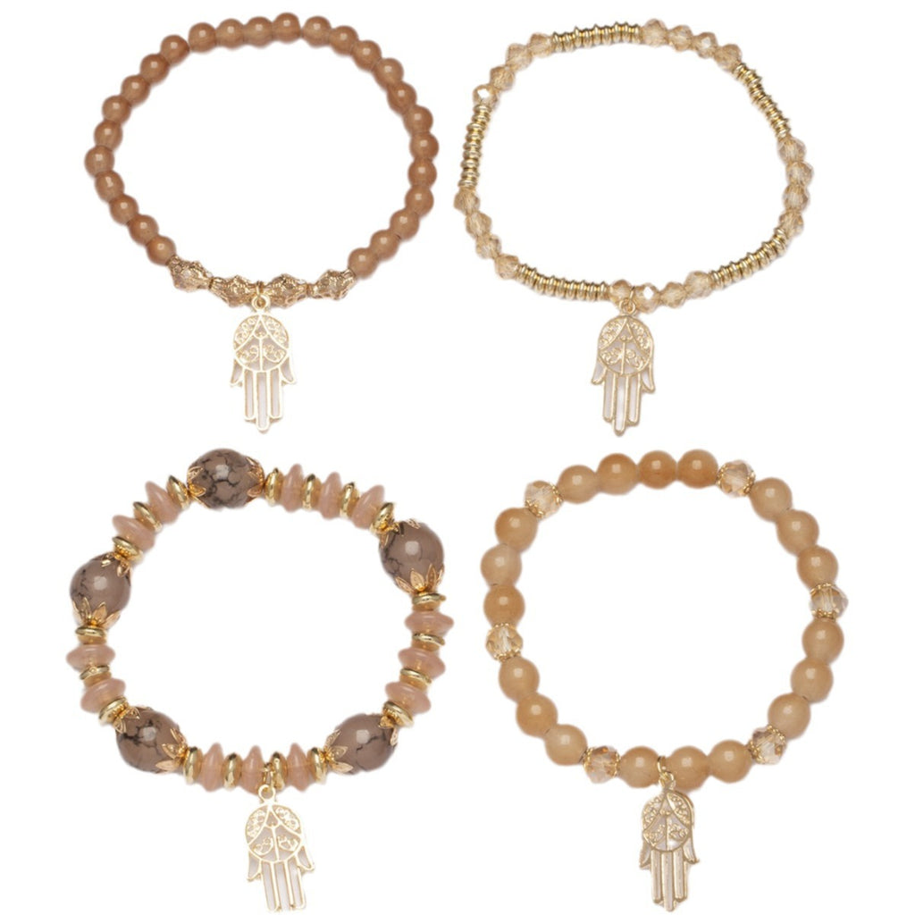 Pulsera bohemia, joyas creativas para mujer, Palma