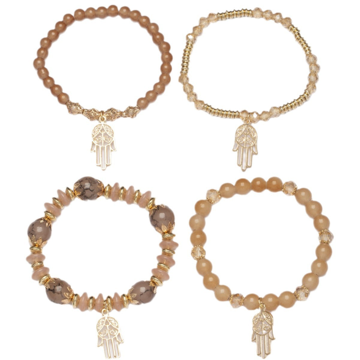 Pulsera bohemia, joyas creativas para mujer, Palma