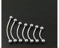 Titanium Steel Curved Rod Umbilical Nail Belly Button Ring Female