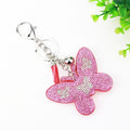 Colgante de bolso de mano de franela con forma de mariposa bicolor sencillo de moda para el hogar