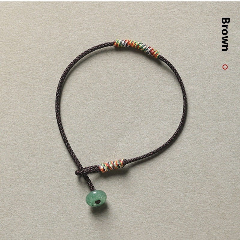 Festival del Bote del Dragón Pulsera de cuerda roja colorida Pulsera de cuerda tejida a mano