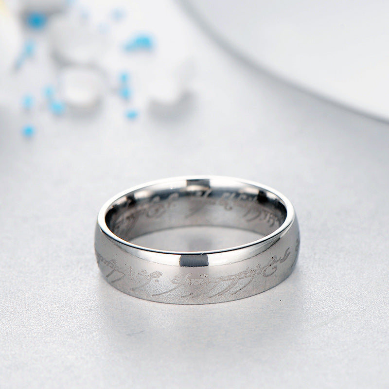 Titanstahl Der Herr Der Ringe Paarring
