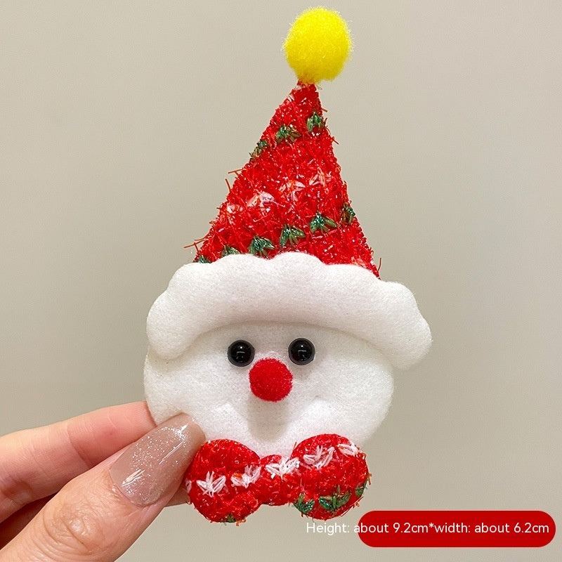 Cartoon Niedlicher Weihnachtsmann Brosche Weihnachts-Festival-Accessoires
