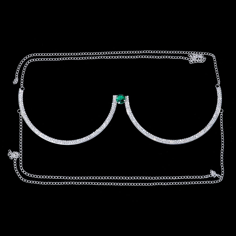 Peto de gema verde de moda para mujer