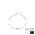 Moissanit S925 Sterlingsilber Diamant Unregelmäßiges Herzarmband