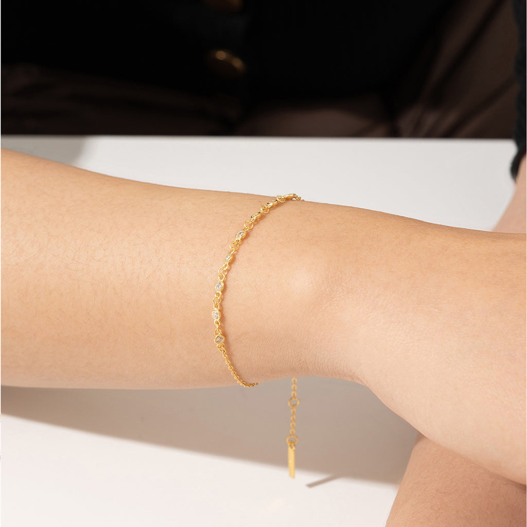 Leichtes Luxus und Einfachheit Diamantarmband