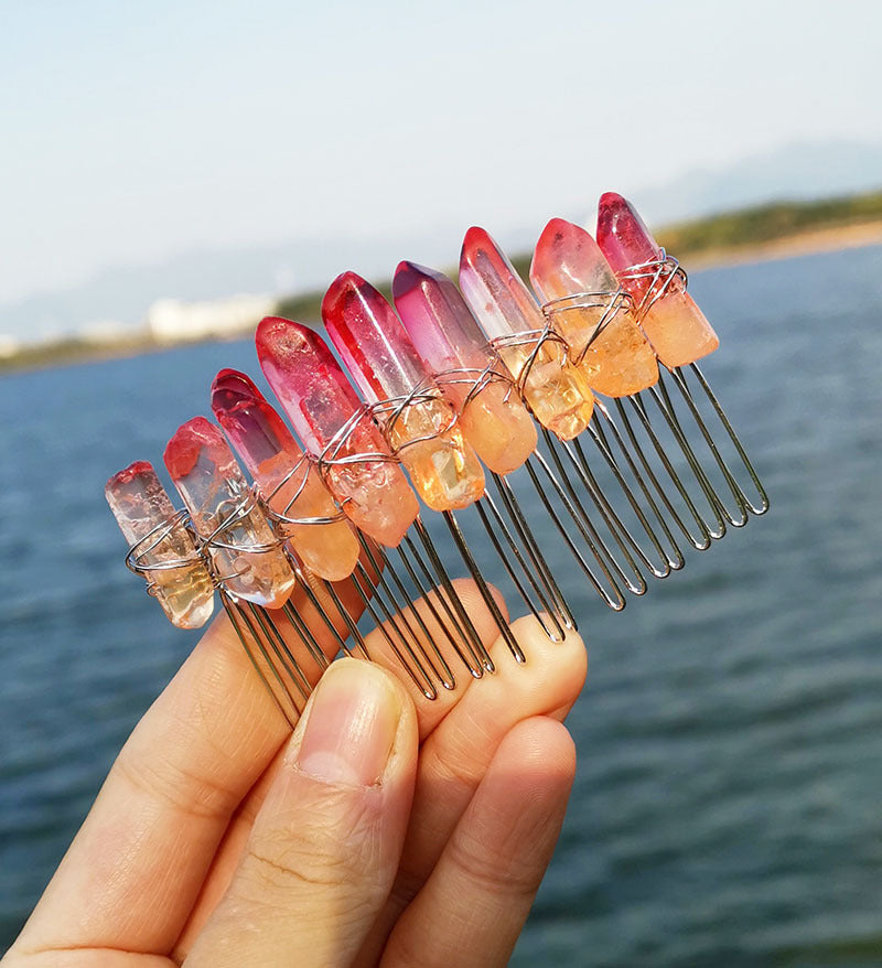 Peineta de Novia Artesanal con Cristales