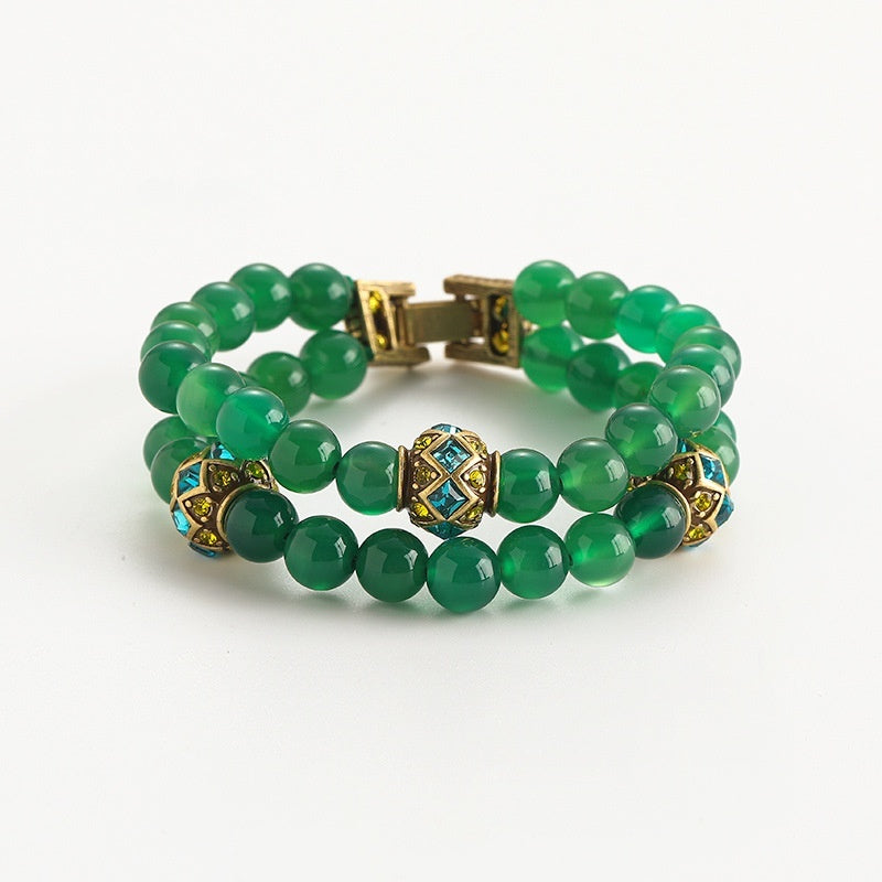 Armband Türkis Vintage Antik Farbige Glasur