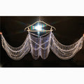 Cadena Corporal de diamantes de imitación multicapa brillante para discoteca