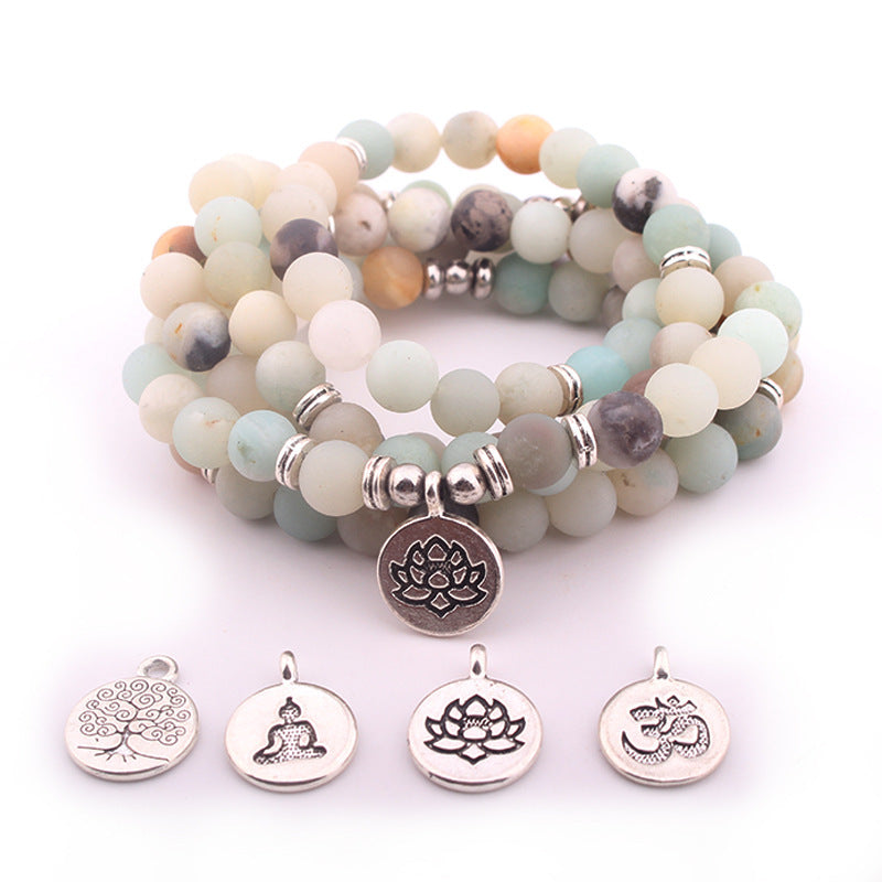 New Natural Pallisandro Classico Bracelet 108 Lotus Pendant Bracelets