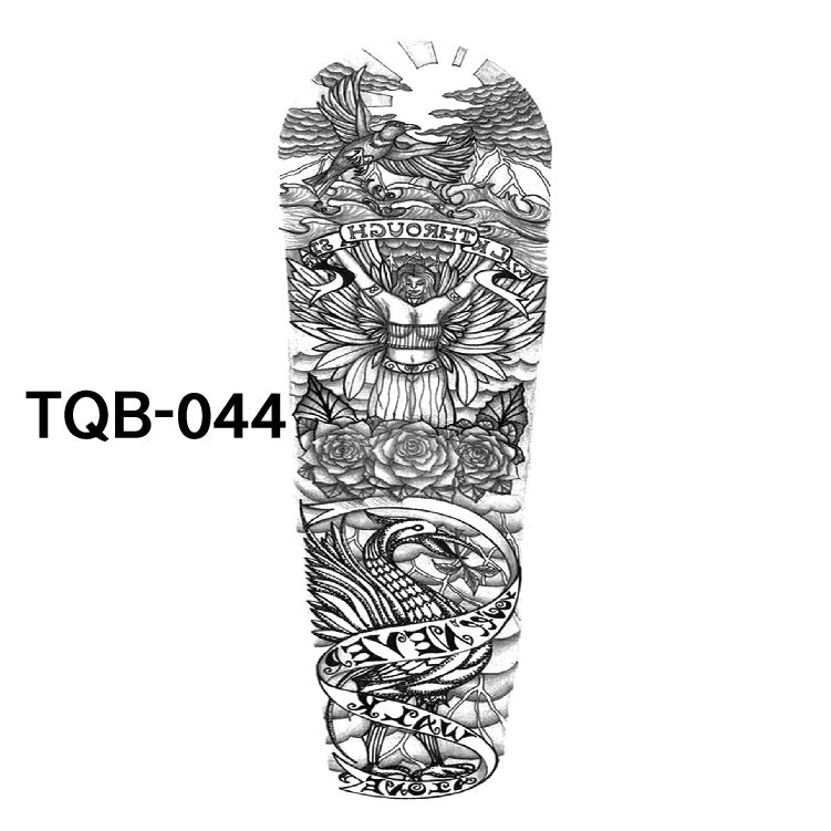 Pegatina de tatuaje impermeable de brazo completo
