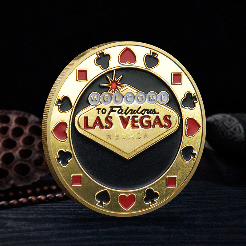 Las Vegas Pokerchips Glückspressmünzen