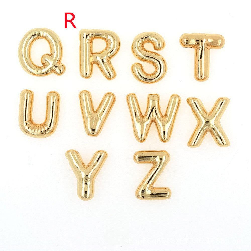 Glossy Letters Copper Pendant Necklace