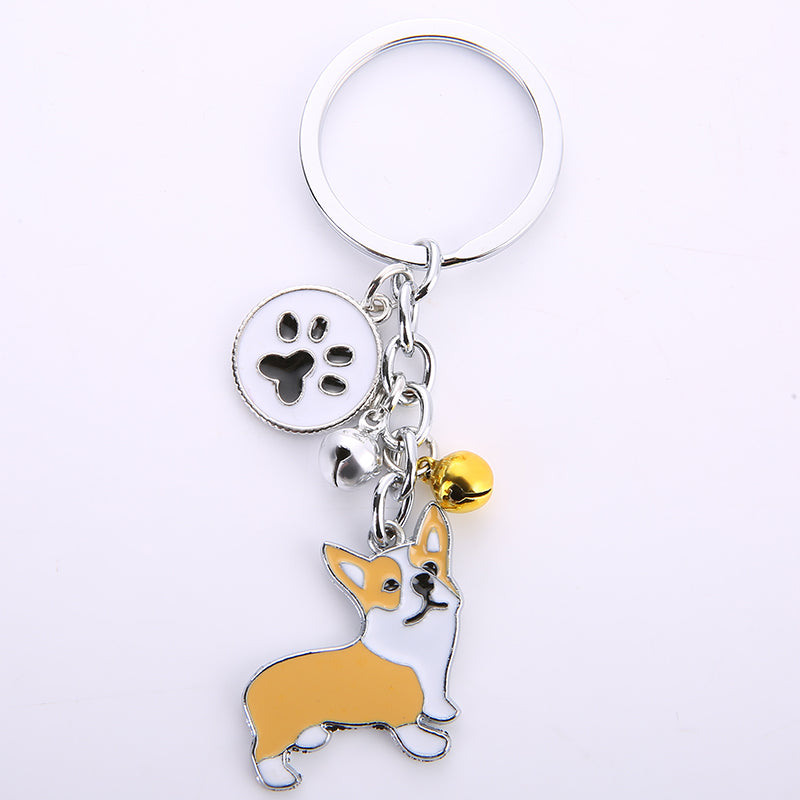 Llavero colgante creativo de metal para perro