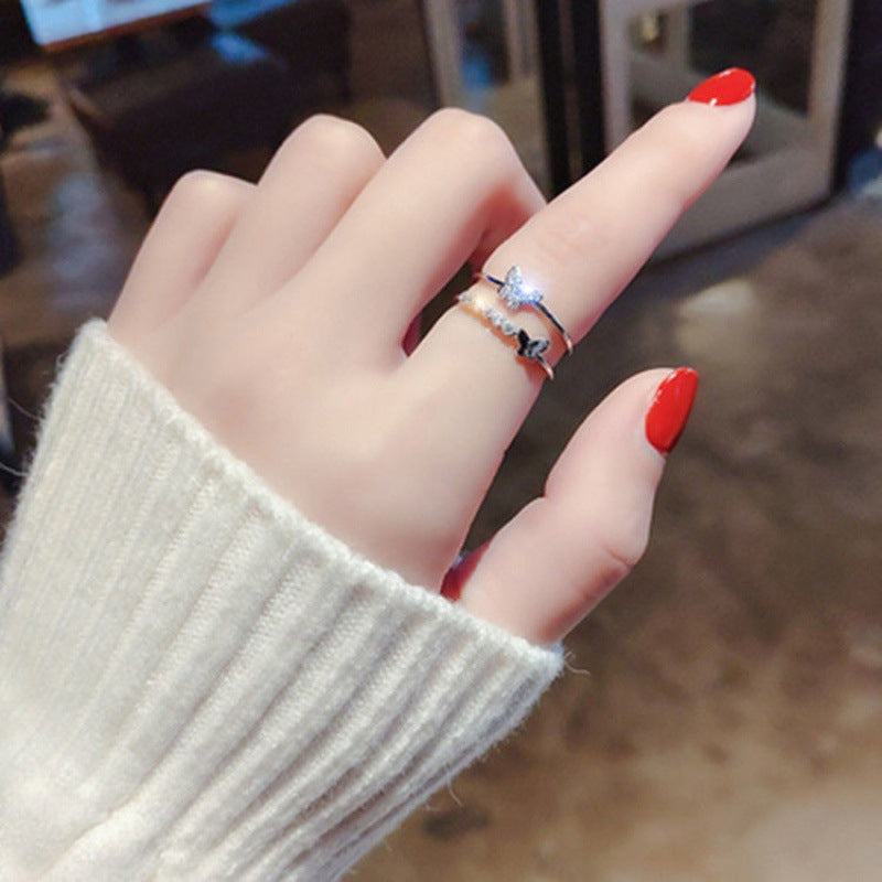 Anillo giratorio con temperamento de copo de nieve rotatorio