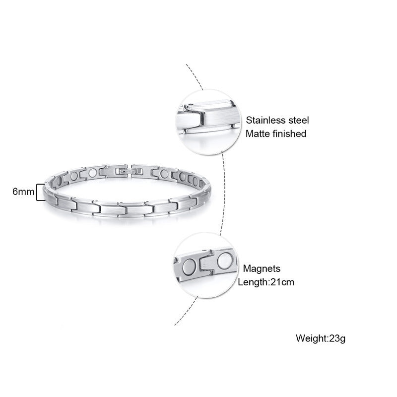 Titanium Steel Women's Magnetic Bracelet Anklet