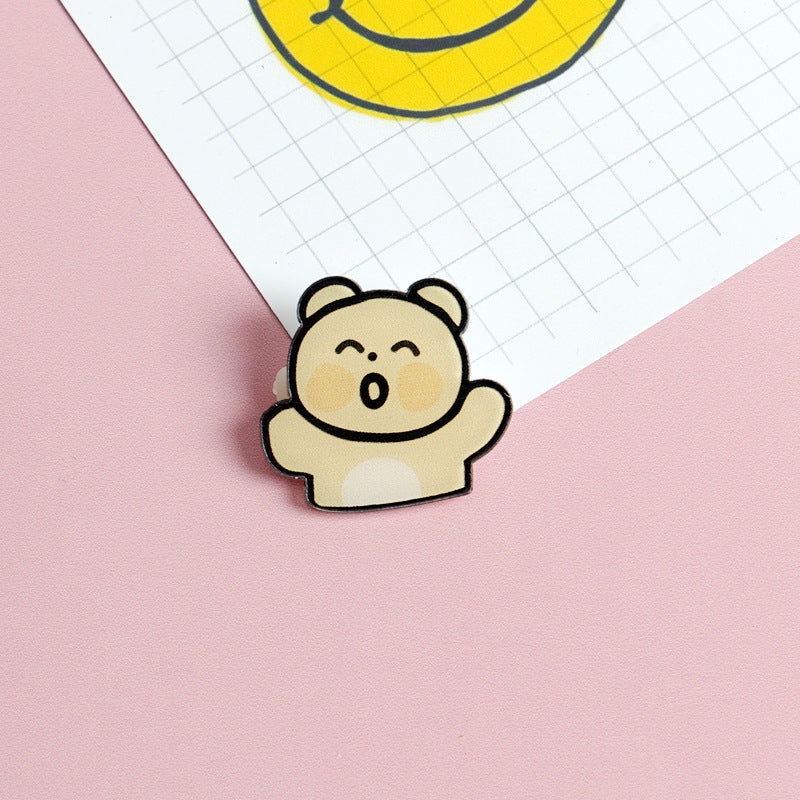 Japanese Creative Cartoon Acrylic Brooch Accessories