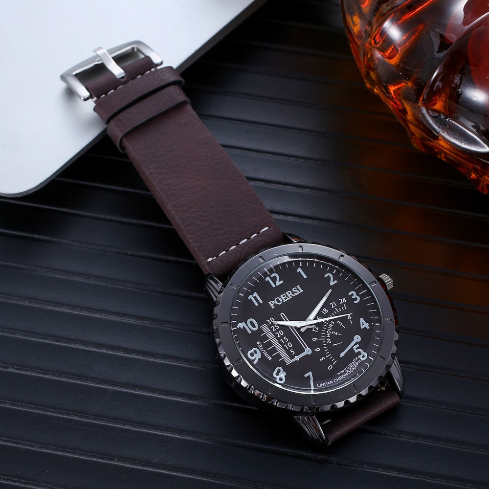 Reloj Cinturón de Temperamento Cartera Gafas Traje
