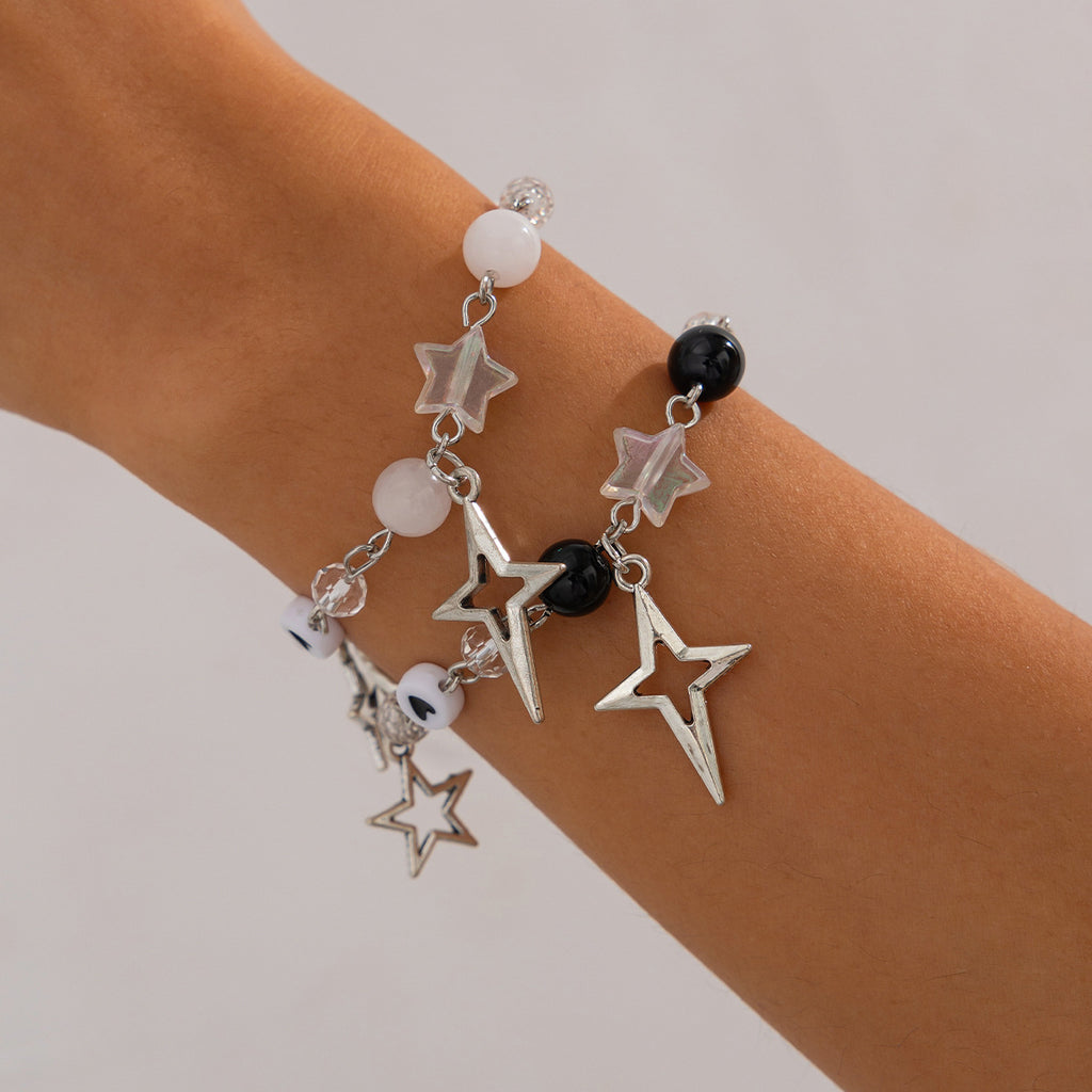 Pulsera con colgante de aleación de lazo dulce