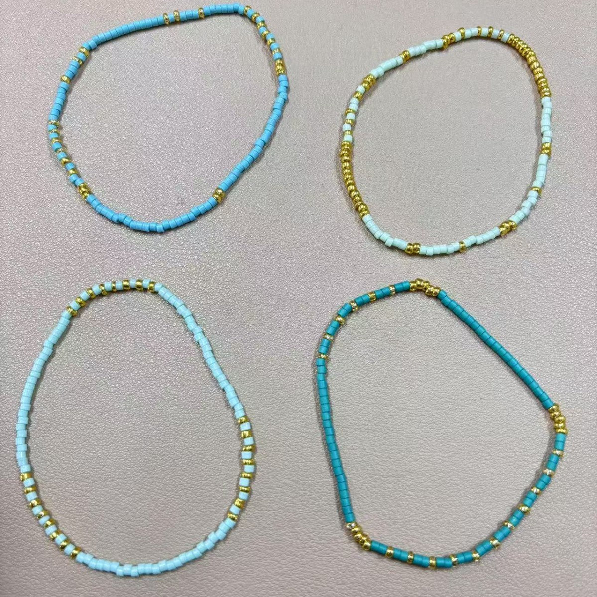 Bohemian Colorful Seed Bead Elastic Bracelet