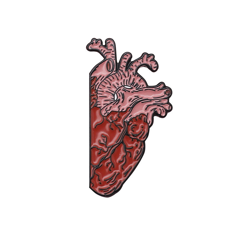 Broche de aleación creativa de la serie Corazón de dibujos animados