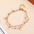 Französisches, handgefertigtes, exquisites kleines Armband mit runden Scheiben
