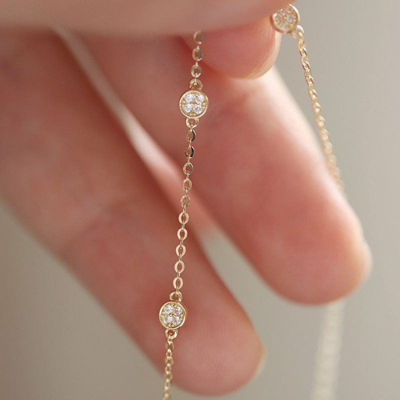 925 Sterling Silver Gold Plated Thin Bracelet