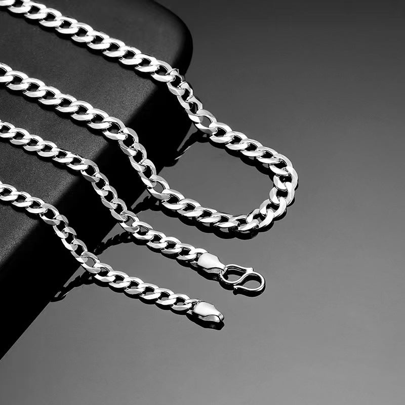 Pulsera de marca de moda urbana para hombre con cadena cubana de plata esterlina 925 y personalidad