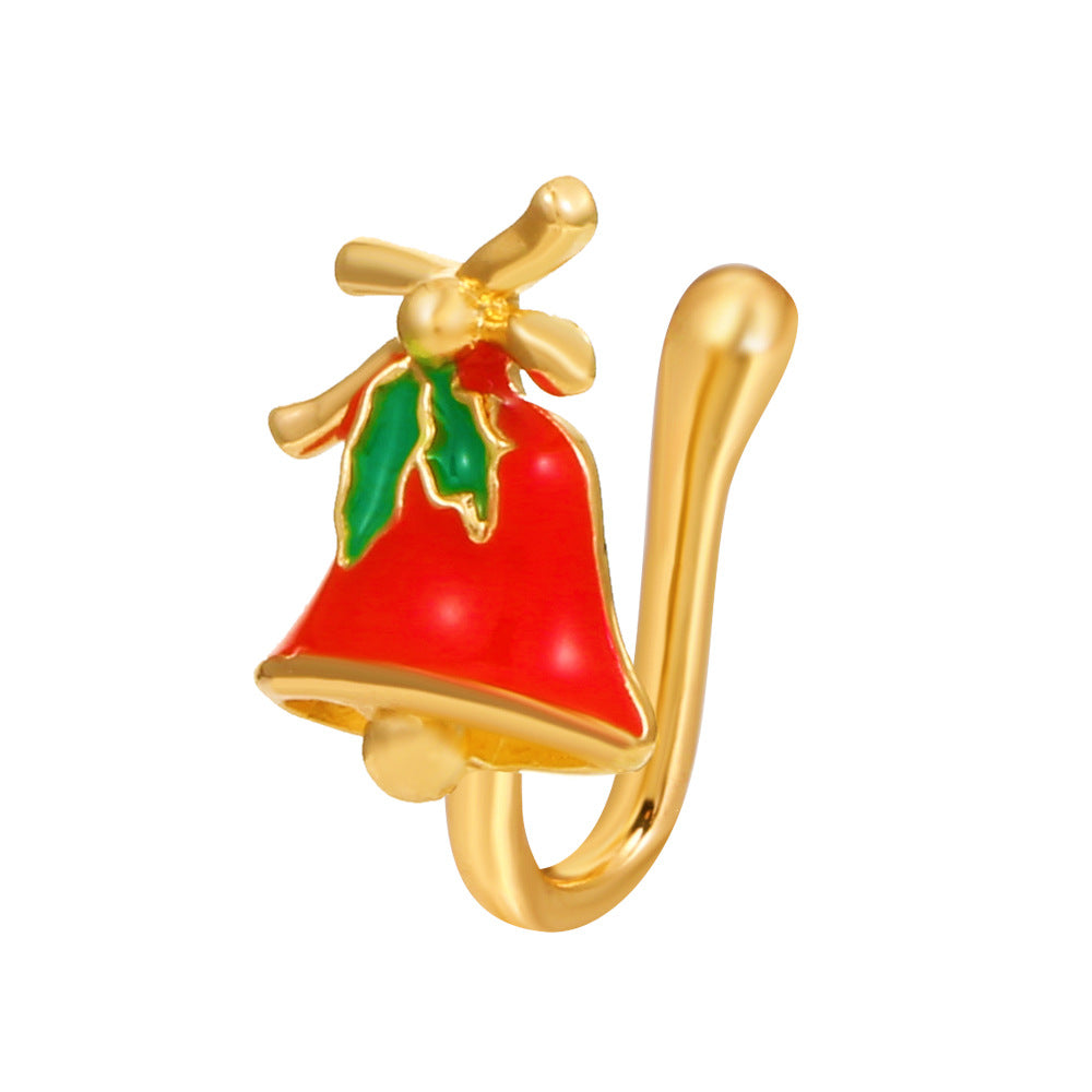 Afrikanischer Nasenring ohne Piercing Weihnachten