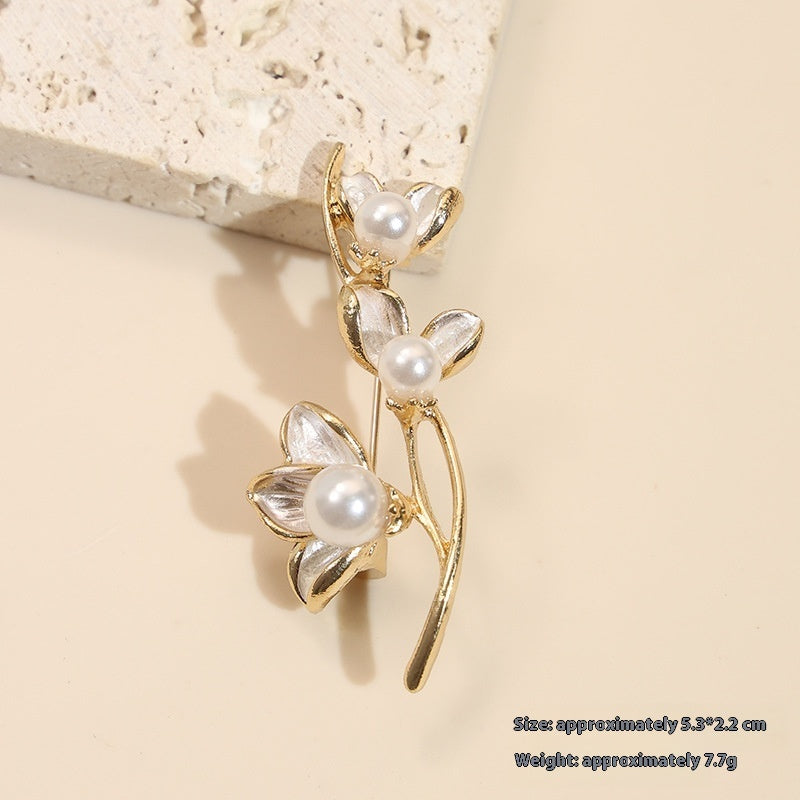 Nuevo Broche de Aleación de Alta Sensación de Nicho de Alta Gama, Pin para Abrigo y Traje, Corsage Versátil de Alta Gama