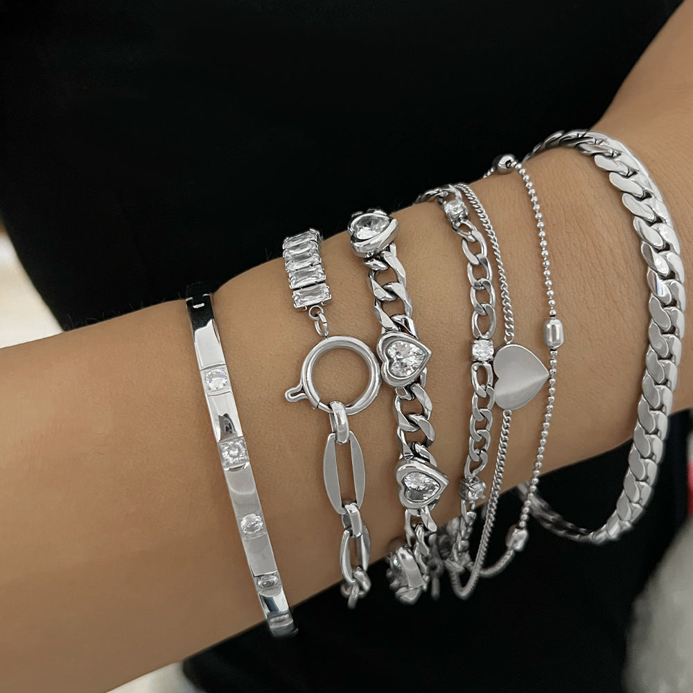 Designer-Weizenketten-Zirkon-Armband