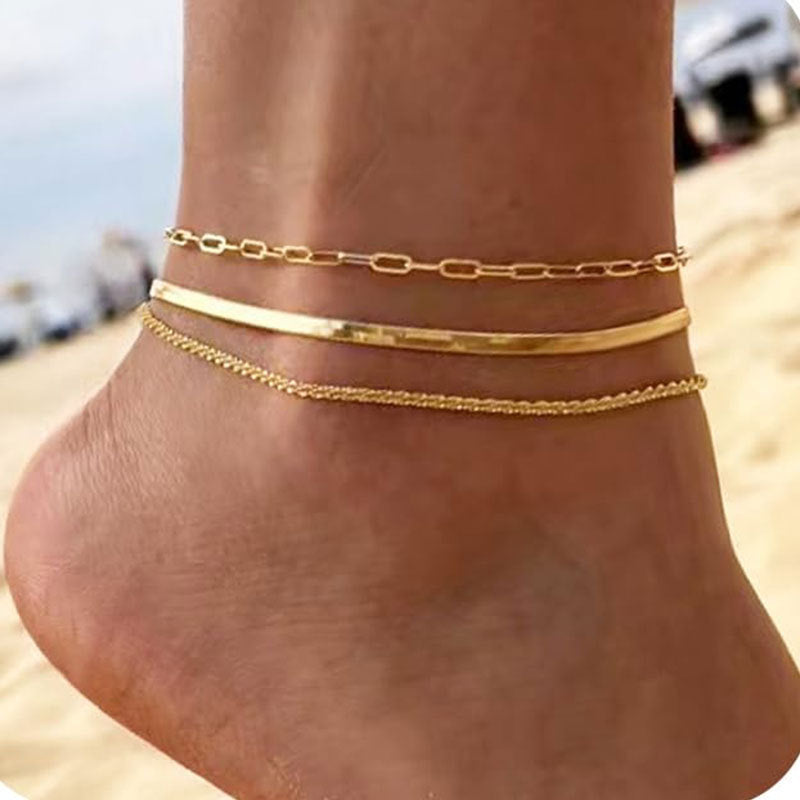 Adornos de pie para playa, juego de 3 piezas, retro, multicapa, para mujer