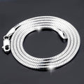 925 Sterling Silber Plattiertes Platin Halskettenglieder Jadoku Männer Schlüsselbein Silberkette Koreanische Mode Halskette für Männer und Frauen Liebhaber von Silber