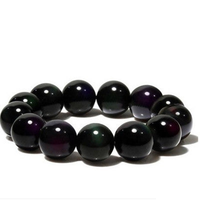 Natur-Regenbogen-Obsidian-Armband