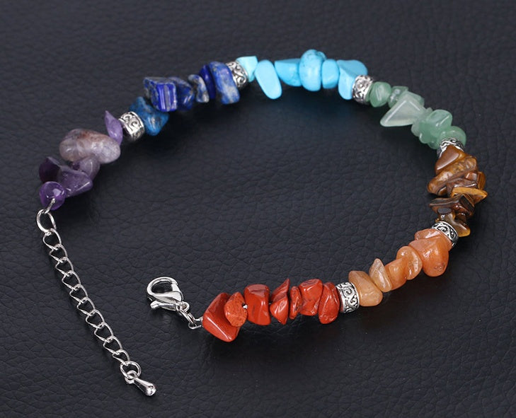 Schotterarmband 7 Chakra Armband Verlängerungskette