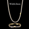 Springschnallen-Tennis-Kette Hip Hop Halskette
