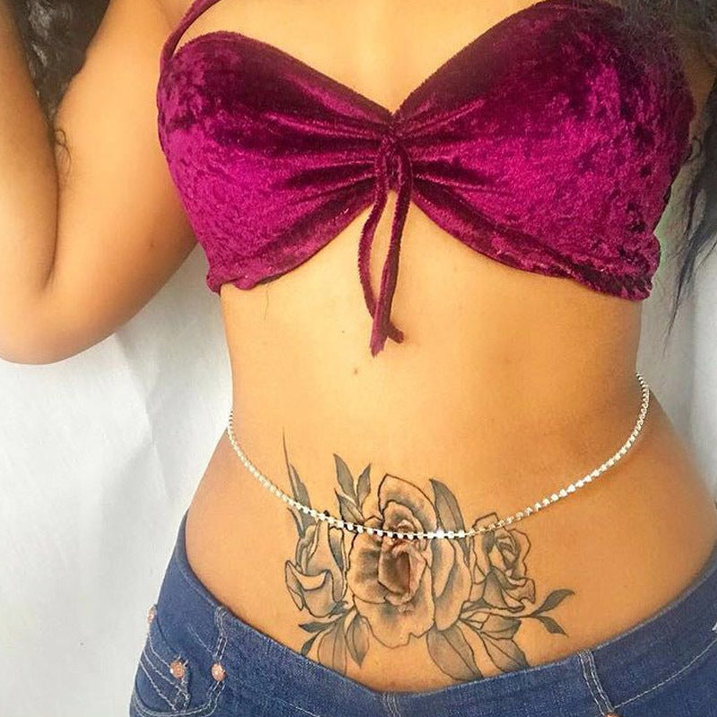 Cadena de Garra Bikini de diamantes de imitación para la cintura