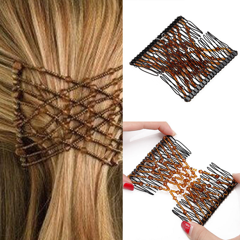 Peineta variada para el cabello, cable para peinar el cabello, peineta mágica con cuentas para el cabello, peineta al por mayor