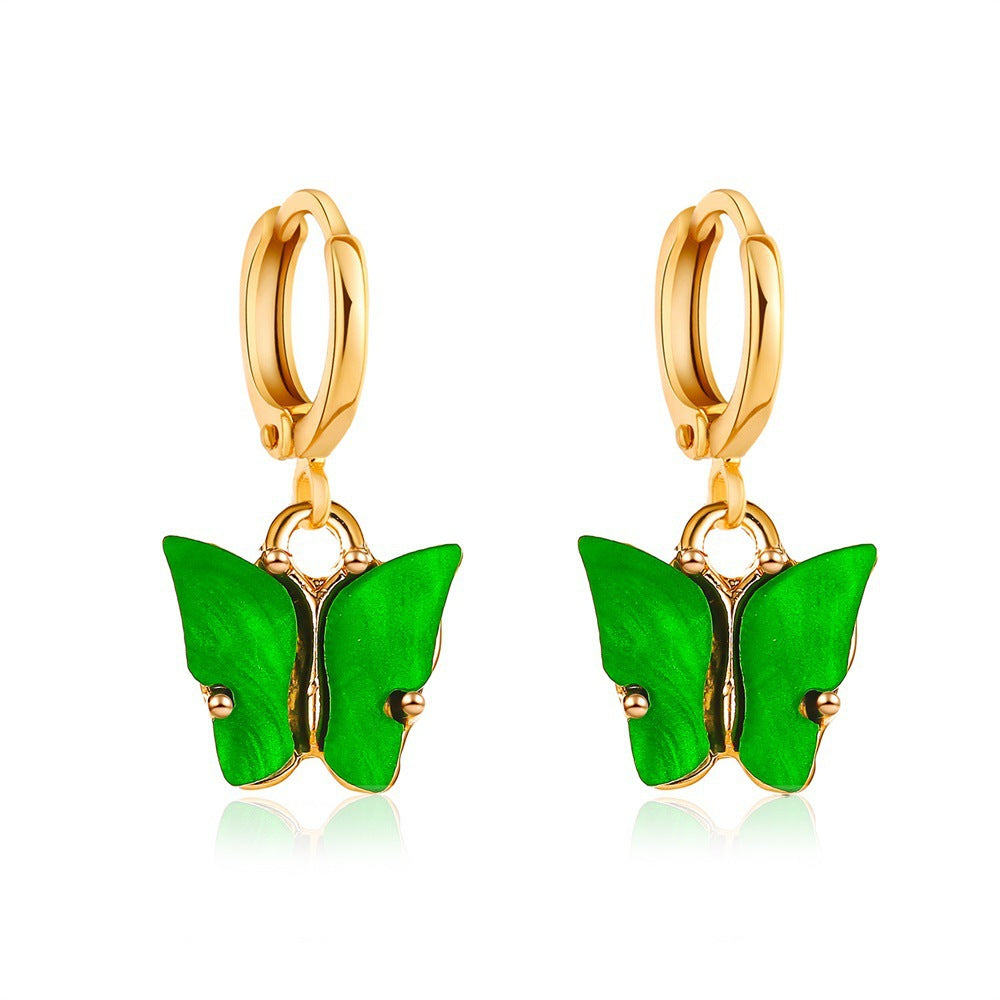Pendientes de esmalte con forma de corazón, color rosa, joyas negras, regalo de boda