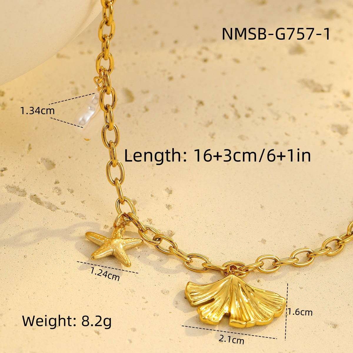 Niche Design Beaded Ocean Style Bracelet Stainless Steel